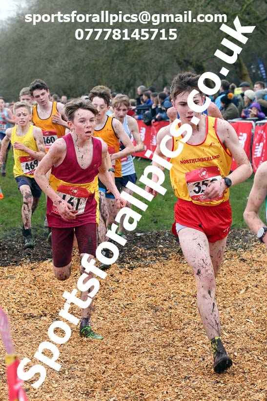 Junior boys, 2020 New Balance English Schools Champs., Sefton Park, Liverpool. Photo: David T. Hewitson/Sports for All Pics